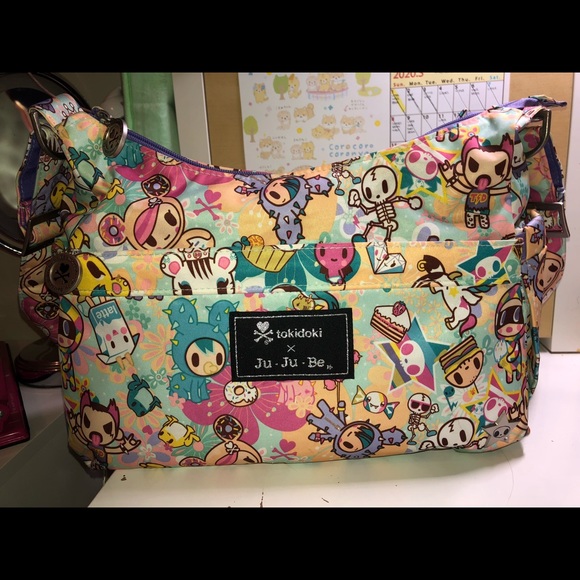 tokidoki Handbags - Perky toki hobobe diaper messenger bag jujube